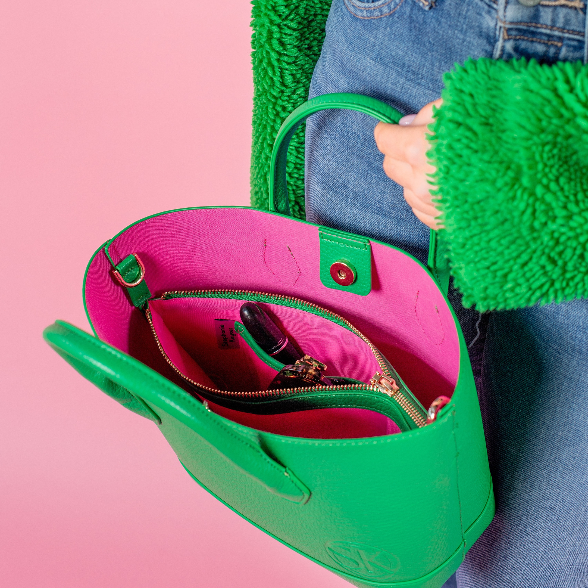 Top Handle Bag - Green