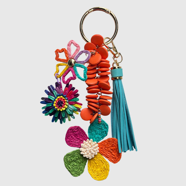 Bag Charm - Multi Flower