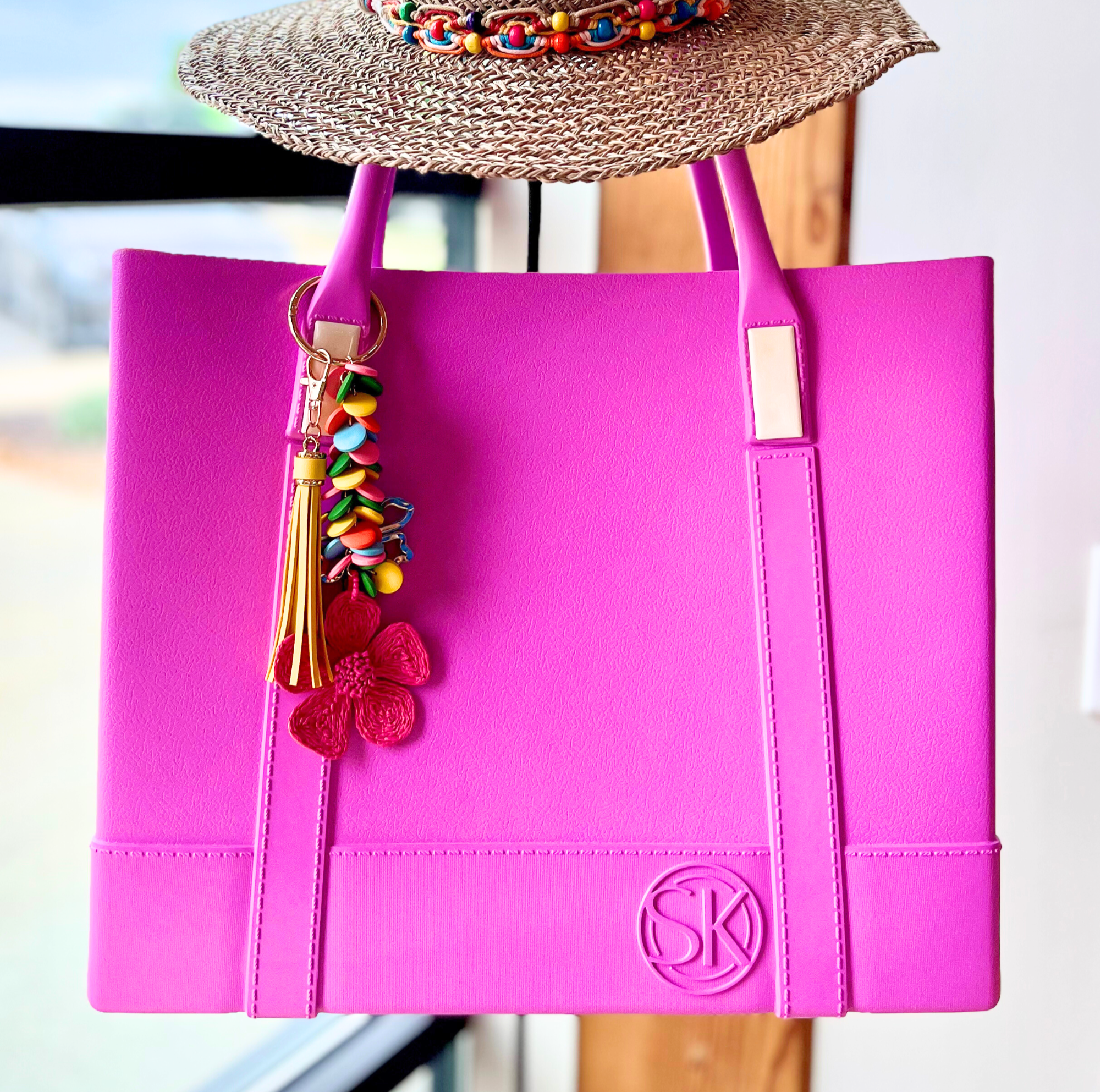 Pink Bag Charm